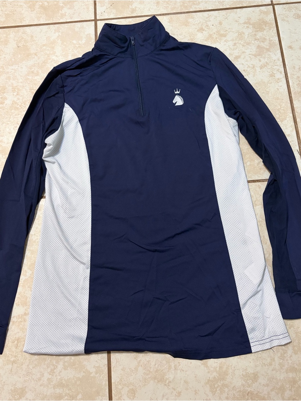 Navy & White HR Farm Equestrian Sunshirt